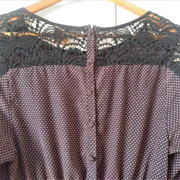 Oxmo Dark Purple and Black Dress - Picture 4 of 5